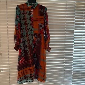 NYC Multicolor Long Sleeve Dress